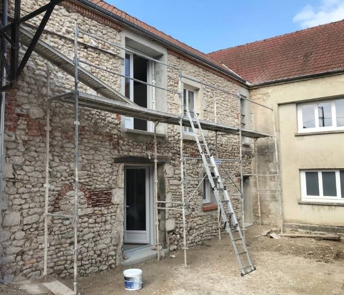 Beaugency maitre d'oeuvre création de 2 appartements