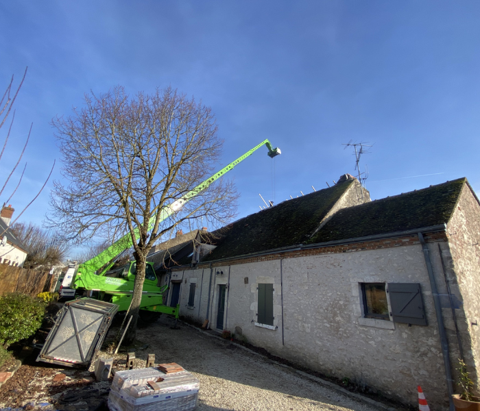 Maitre d'Œuvre Constans - reconstruction d'un garage et couverture d'une habitation à Olivet