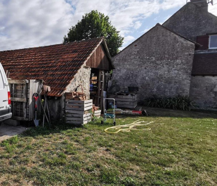 Maitre d'Œuvre Constans - reconstruction d'un garage et rénovation d'une couverture d'une habitation à Olivet
