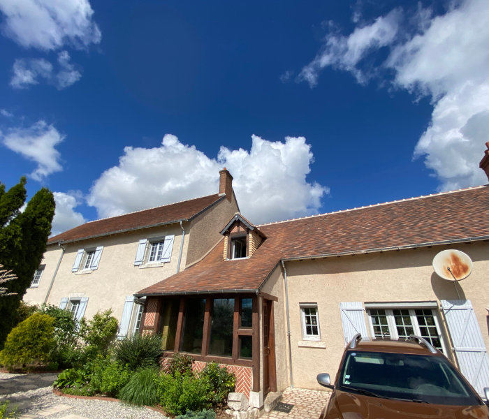 Maitre d'Oeuvre Constans - Rénovation extérieure d'une longère en Sologne - Maslives