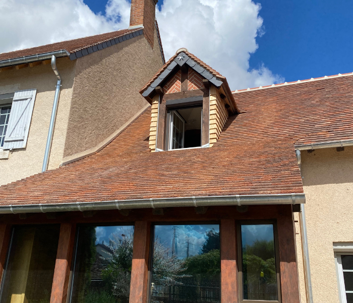 Maitre d'Oeuvre Constans - Rénovation extérieure d'une longère en Sologne - Maslives