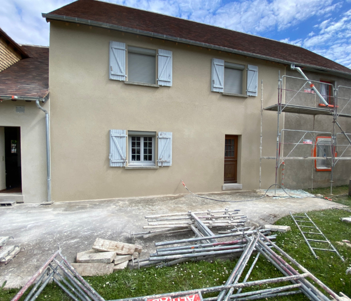 Maitre d'Oeuvre Constans - Rénovation extérieure d'une longère en Sologne - Maslives