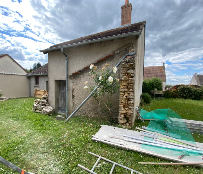 Maitre d'Oeuvre Constans - Rénovation extérieure d'une longère en Sologne - Maslives