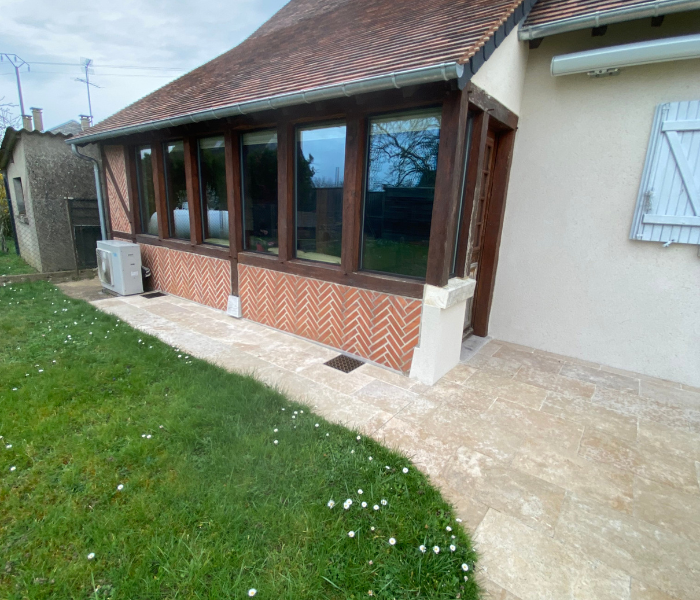 Maitre d'Oeuvre Constans - Rénovation extérieure d'une longère en Sologne - Maslives