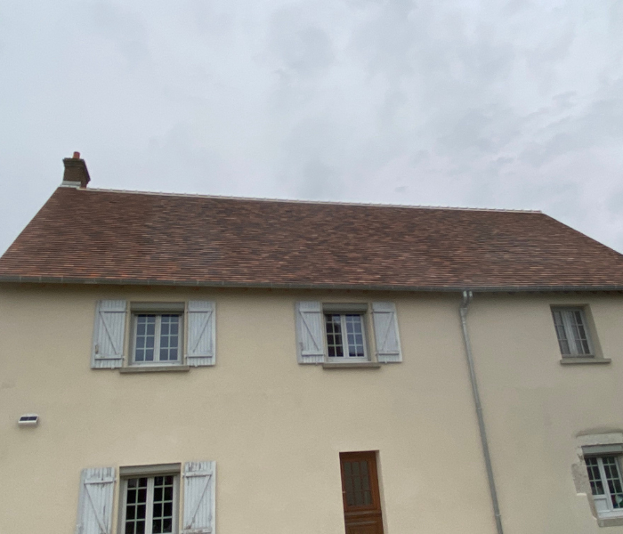 Maitre d'Oeuvre Constans - Rénovation extérieure d'une longère en Sologne - Maslives