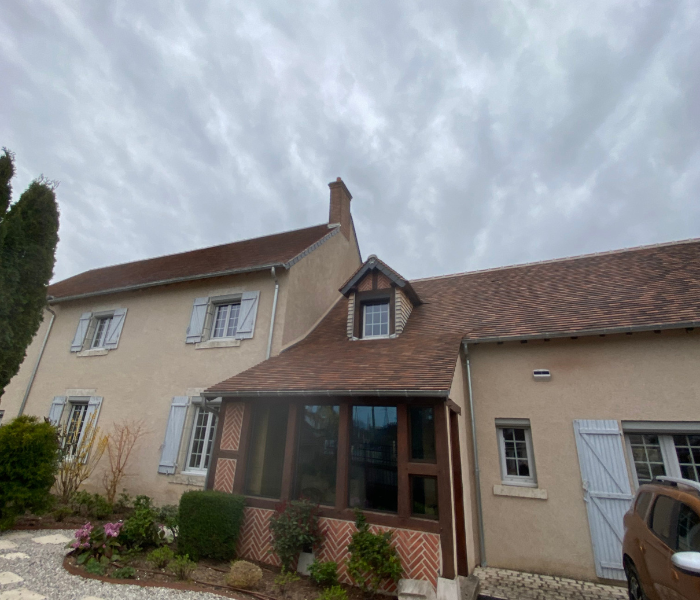 Maitre d'Oeuvre Constans - Rénovation extérieure d'une longère en Sologne - Maslives