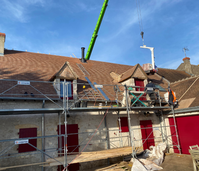 Maitre d'Œuvre Constans - reconstruction d'un garage et couverture d'une habitation à Olivet