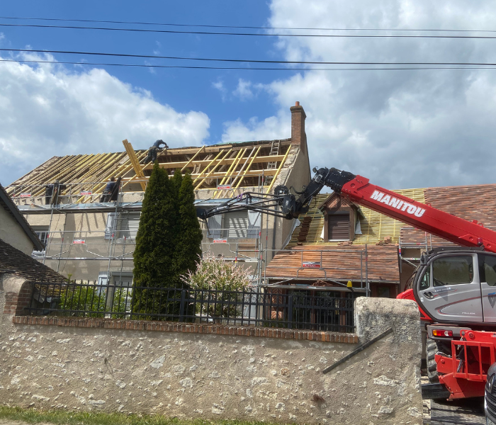 Maitre d'Oeuvre Constans - Rénovation extérieure d'une longère en Sologne - Maslives