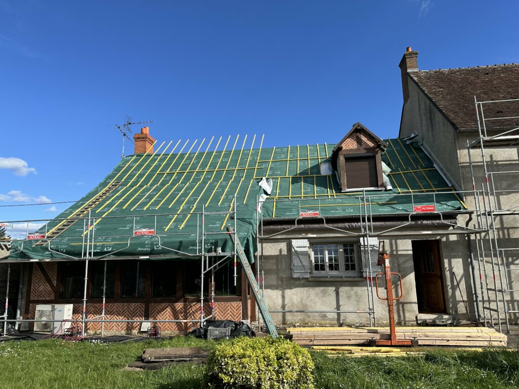Maitre d'Oeuvre Constans - Rénovation extérieure d'une longère en Sologne - Maslives