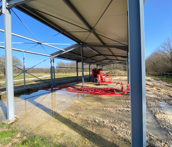 Construction d'un hangar de 240 m² en Sologne
