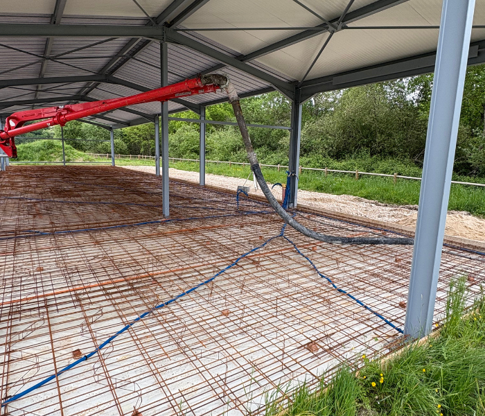 Construction d'un hangar de 240 m² en Sologne