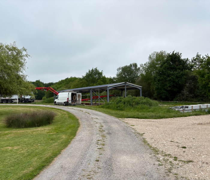 Construction d'un hangar de 240 m² en Sologne