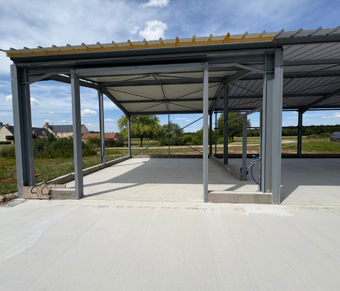 Construction d'un hangar de 240 m² en Sologne