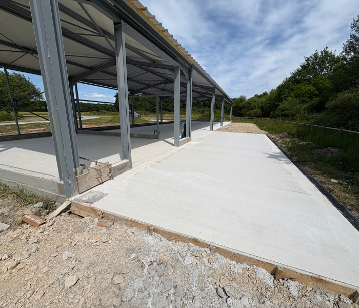 Construction d'un hangar de 240 m² en Sologne