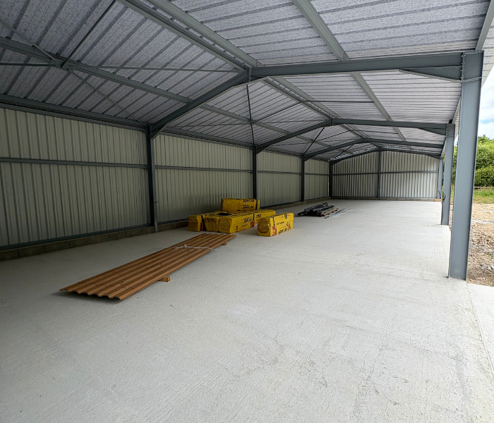 Construction d'un hangar de 240 m² en Sologne