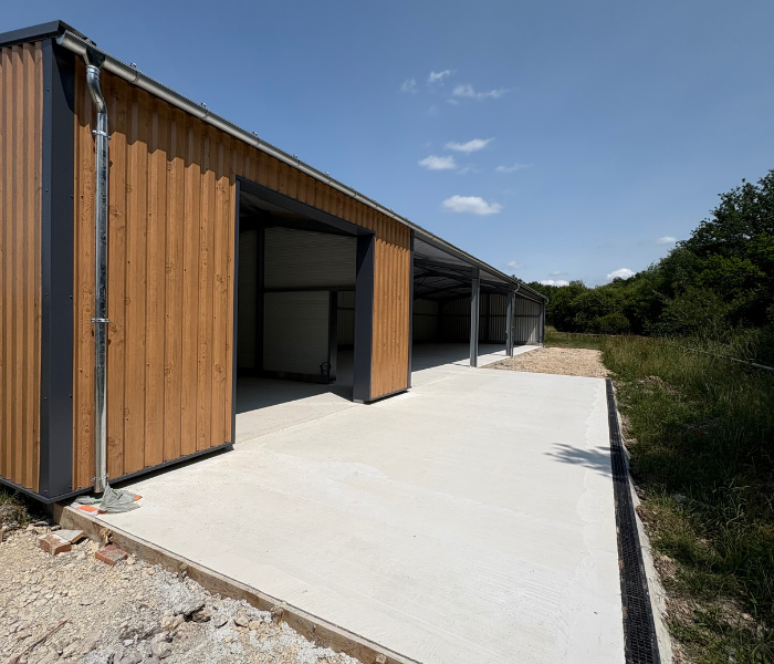 Construction d'un hangar de 240 m² en Sologne