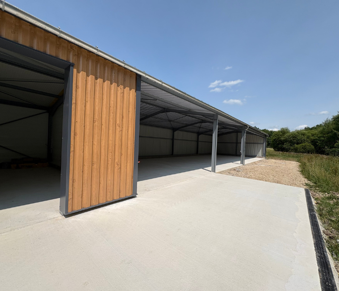 Construction d'un hangar de 240 m² en Sologne