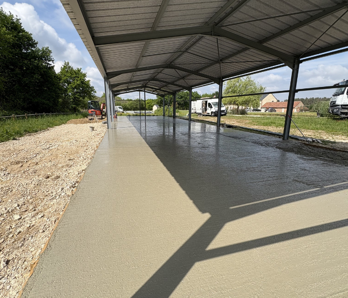 Construction d'un hangar de 240 m² en Sologne