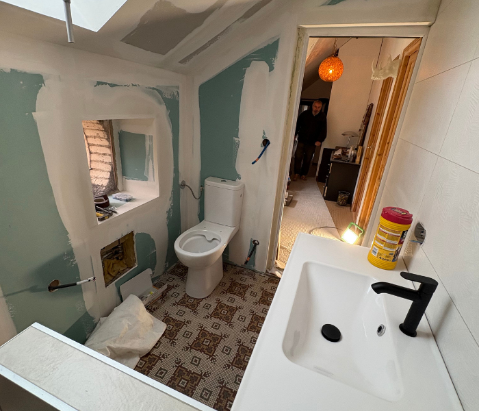 Réfection d'une salle de bain dans le Loiret