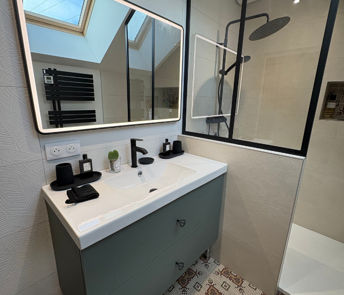 Réfection d'une salle de bain dans le Loiret