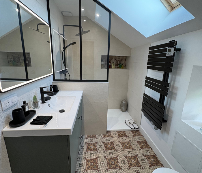 Réfection d'une salle de bain dans le Loiret