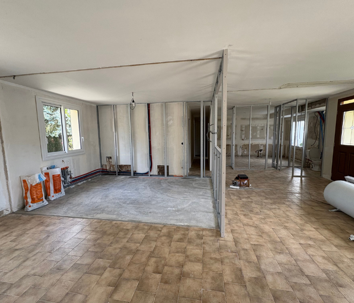Rénovation intérieure d'une habitation à Meung sur Loire