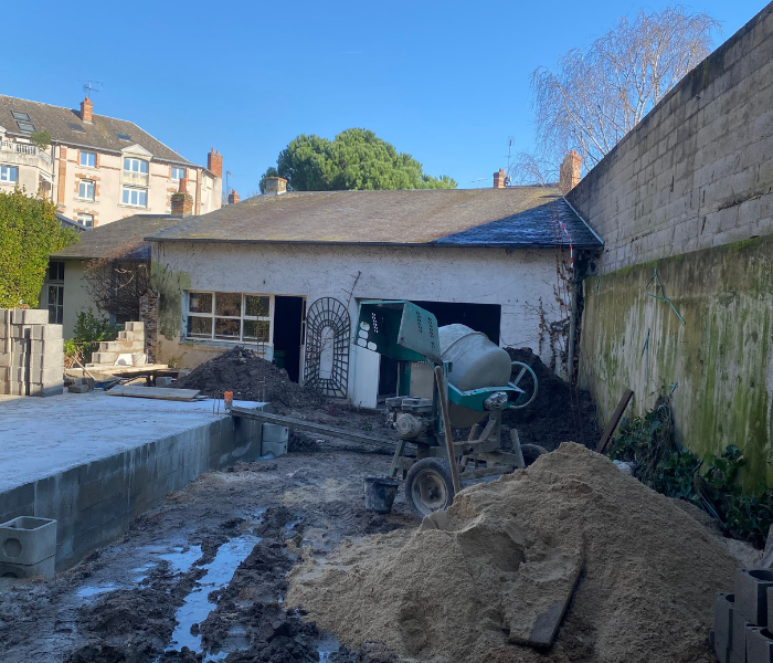 Rénovation et agrandissement d'une maison de maître en centre ville d'Orléans