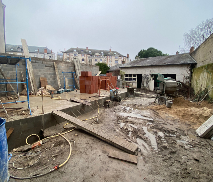 Rénovation et agrandissement d'une maison de maître en centre ville d'Orléans