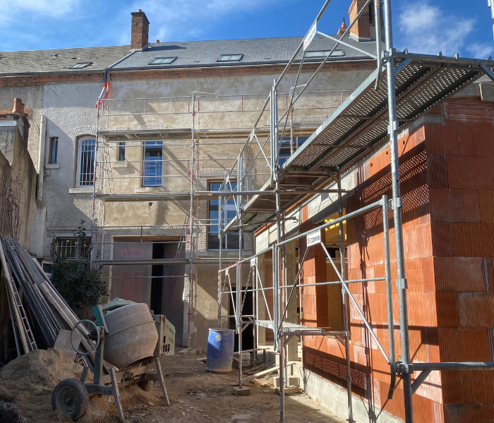 Rénovation et agrandissement d'une maison de maître en centre ville d'Orléans