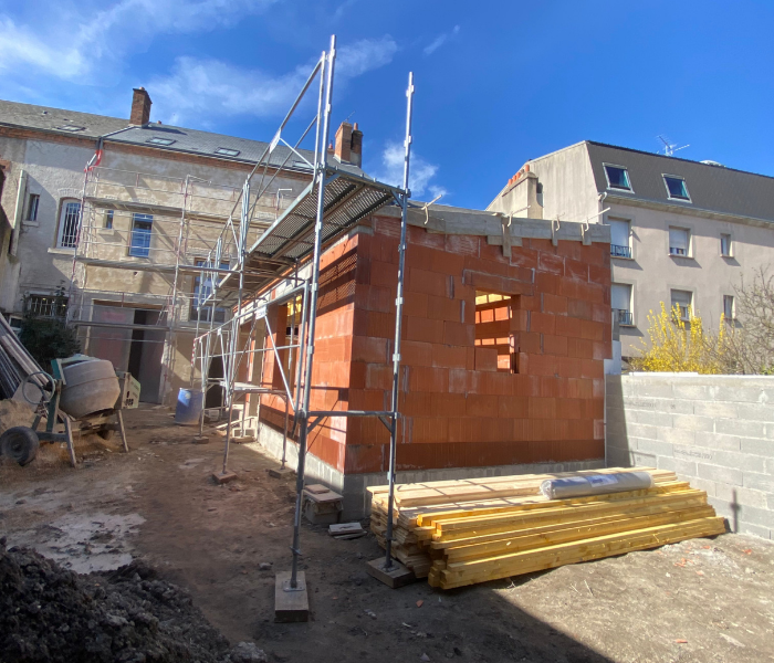 Rénovation et agrandissement d'une maison de maître en centre ville d'Orléans