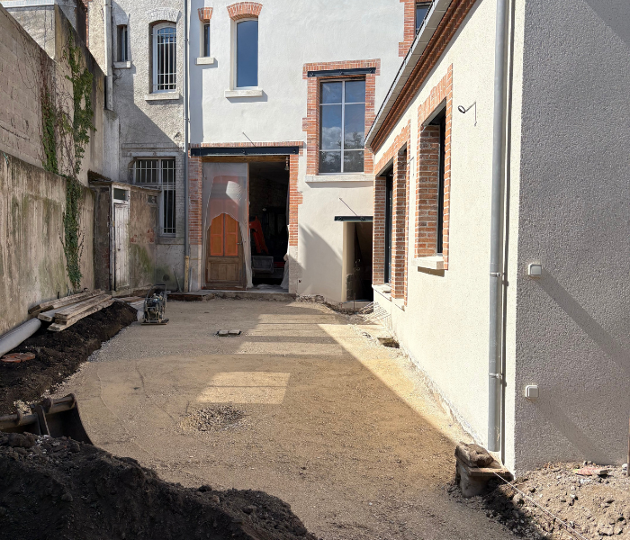 Rénovation et agrandissement d'une maison de maître en centre ville d'Orléans