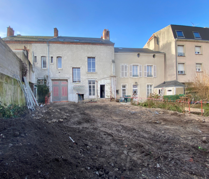 Rénovation et agrandissement d'une maison de maître en centre ville d'Orléans