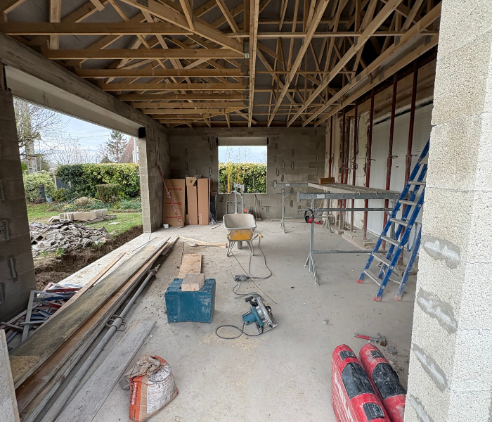 Maitre d'Œuvre Constans - Extension et rénovation d'une maison individuelle en Eure et Loir