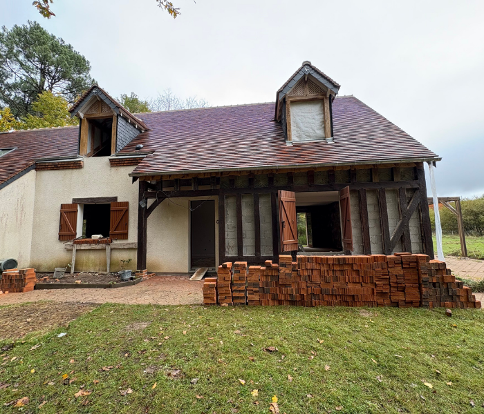 Maitre d'Œuvre Constans - Rénovation d'une maison en Sologne